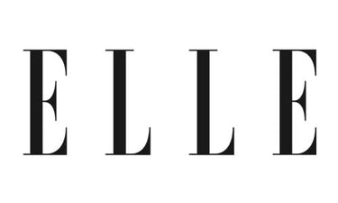 Das Wort ELLE ist in fetten, schwarzen Großbuchstaben mit Serifen auf weißem Hintergrund geschrieben.