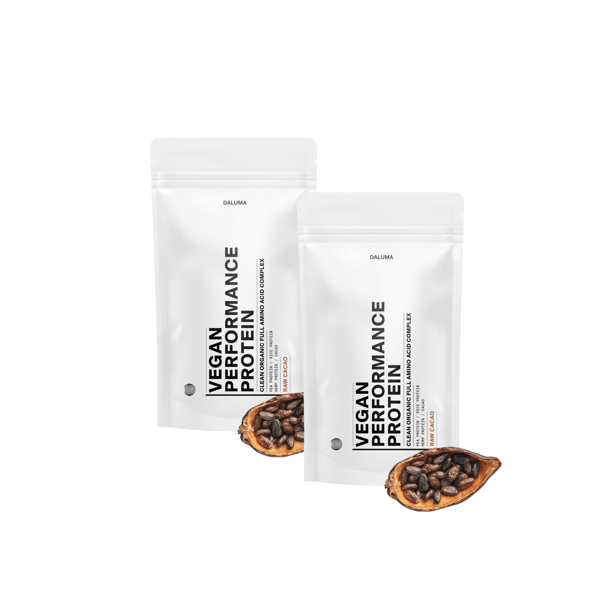 VEGAN PERFORMANCE PROTEIN RAW CACAO - DOUBLE PACK - DALUMA - D - SET - 30